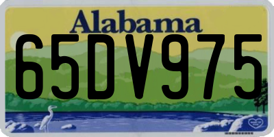 AL license plate 65DV975