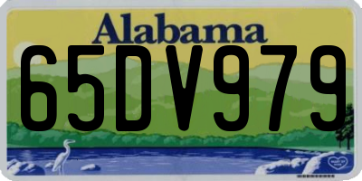 AL license plate 65DV979