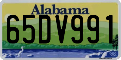 AL license plate 65DV991