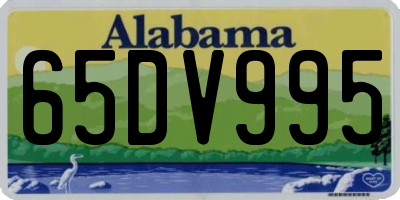 AL license plate 65DV995