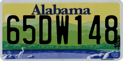 AL license plate 65DW148