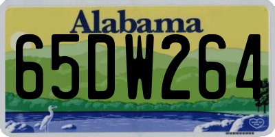 AL license plate 65DW264