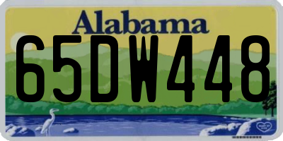 AL license plate 65DW448