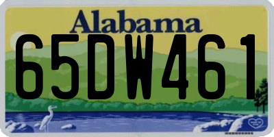 AL license plate 65DW461