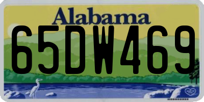 AL license plate 65DW469