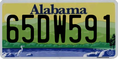 AL license plate 65DW591