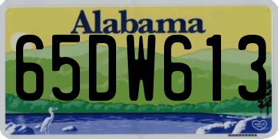 AL license plate 65DW613