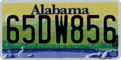 AL license plate 65DW856