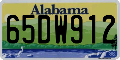 AL license plate 65DW912