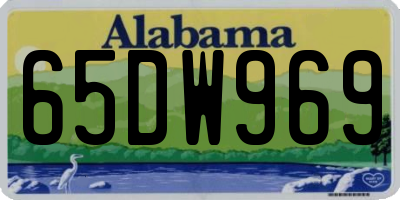 AL license plate 65DW969