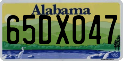 AL license plate 65DX047