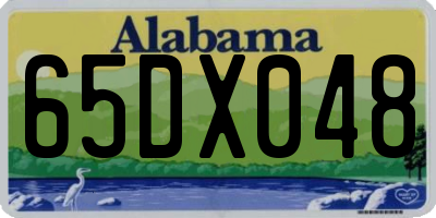 AL license plate 65DX048
