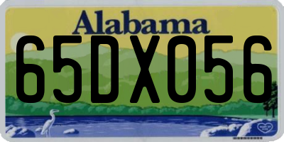 AL license plate 65DX056