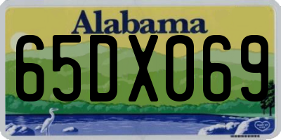 AL license plate 65DX069