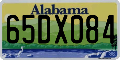 AL license plate 65DX084