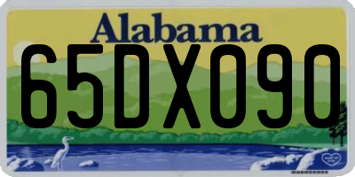 AL license plate 65DX090