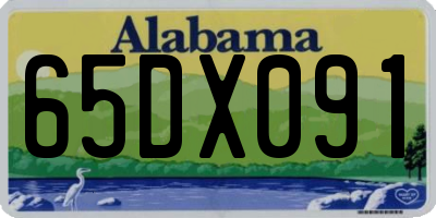 AL license plate 65DX091