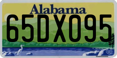 AL license plate 65DX095