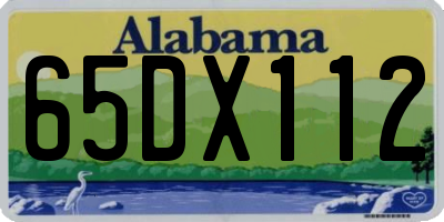 AL license plate 65DX112