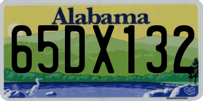 AL license plate 65DX132
