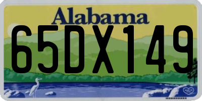 AL license plate 65DX149