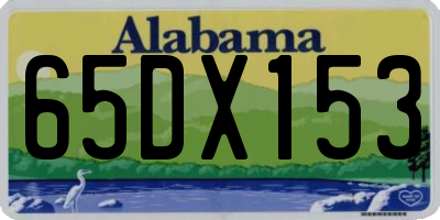 AL license plate 65DX153