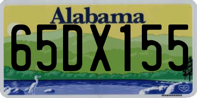 AL license plate 65DX155