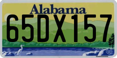 AL license plate 65DX157