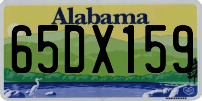AL license plate 65DX159