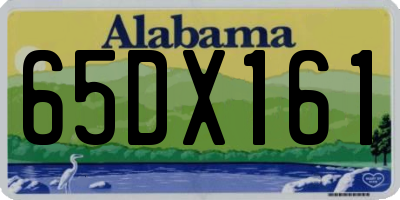 AL license plate 65DX161