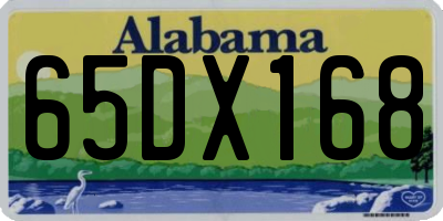 AL license plate 65DX168