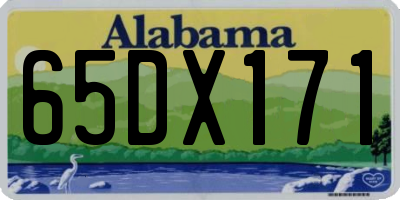 AL license plate 65DX171