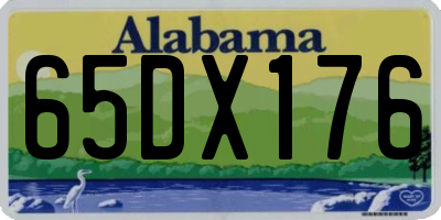 AL license plate 65DX176