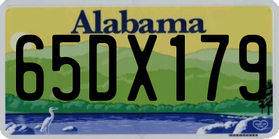 AL license plate 65DX179