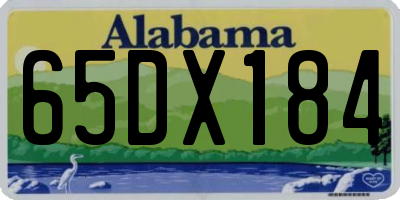 AL license plate 65DX184