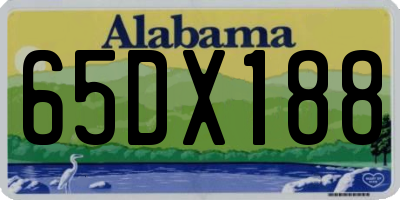 AL license plate 65DX188