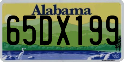 AL license plate 65DX199