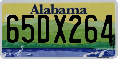 AL license plate 65DX264