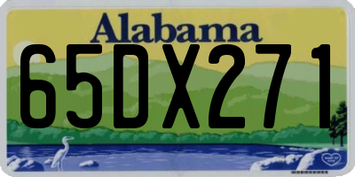 AL license plate 65DX271