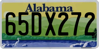 AL license plate 65DX272