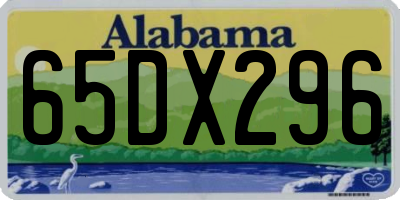 AL license plate 65DX296