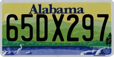 AL license plate 65DX297