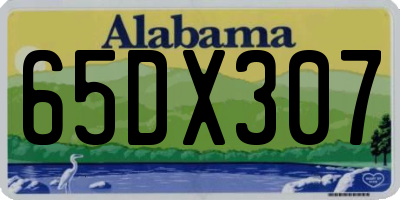 AL license plate 65DX307