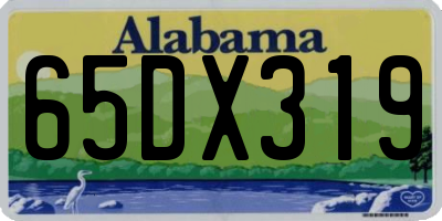 AL license plate 65DX319