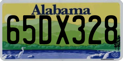 AL license plate 65DX328