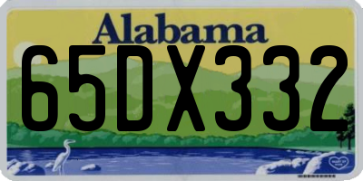 AL license plate 65DX332