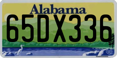 AL license plate 65DX336