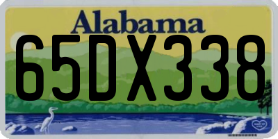 AL license plate 65DX338