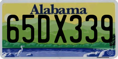 AL license plate 65DX339