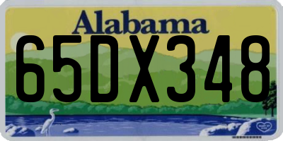 AL license plate 65DX348